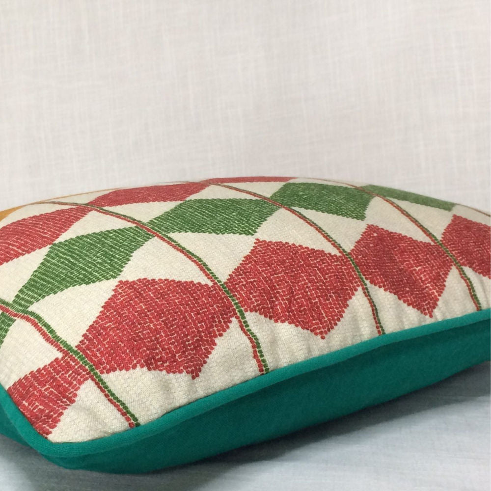 Sapowaydidi Cushion - Red, Mustard, Green