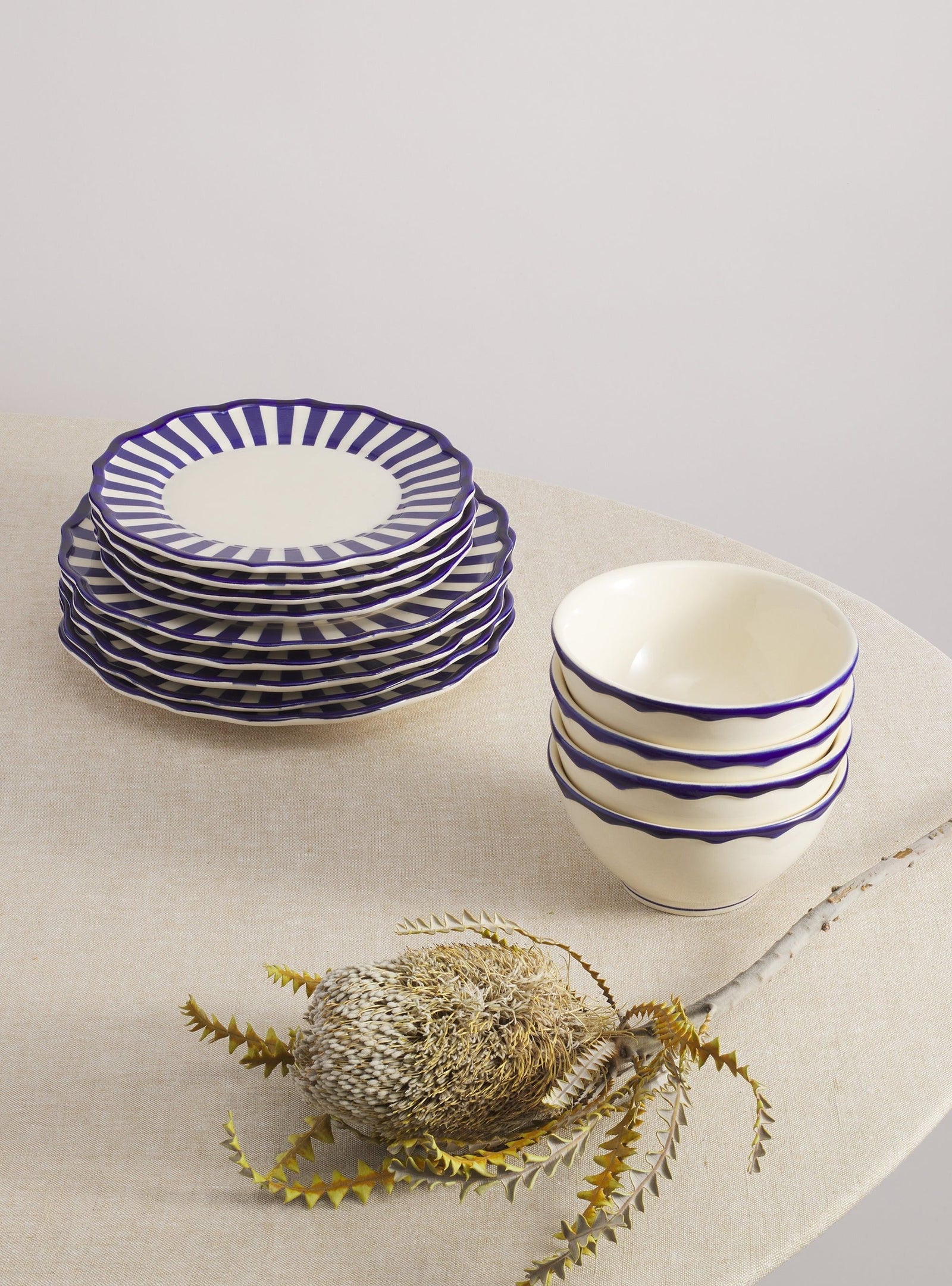 Riviera 12 Piece Dinnerware Set with Cereal Bowl