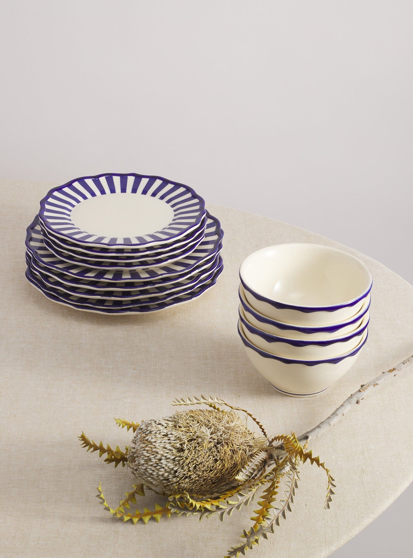 Riviera 12 Piece Dinnerware Set with Cereal Bowl