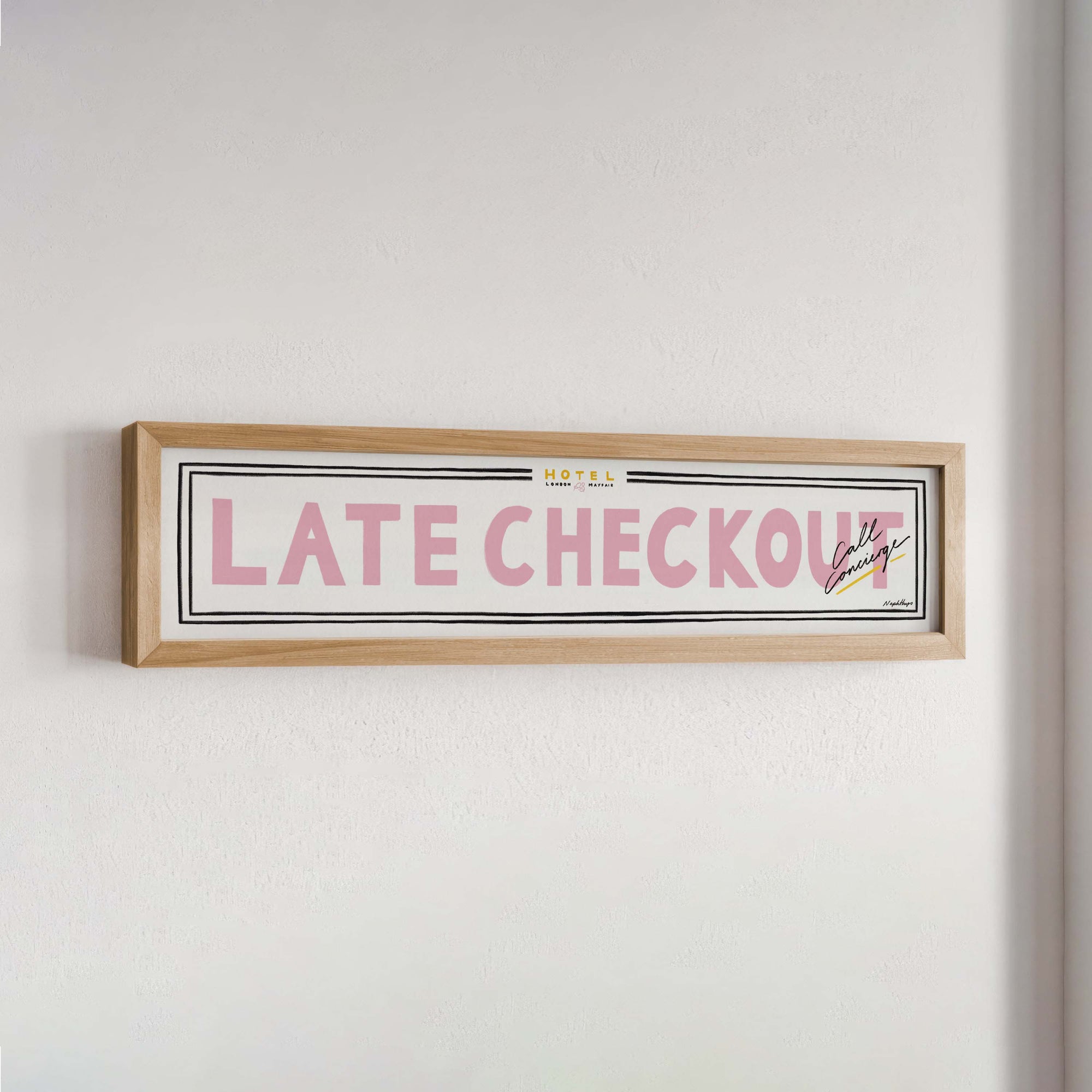 Late Checkout Panoramic Framed Print