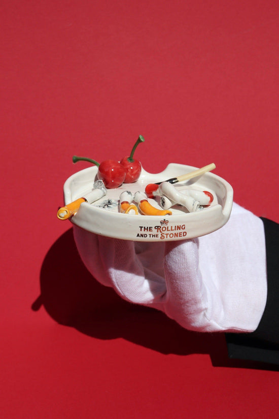 Cherry Stain Cigarettes Ashtray
