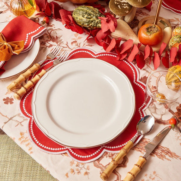 Orlando Cinnamon Orange Circle Placemat (set of 4) Placemats