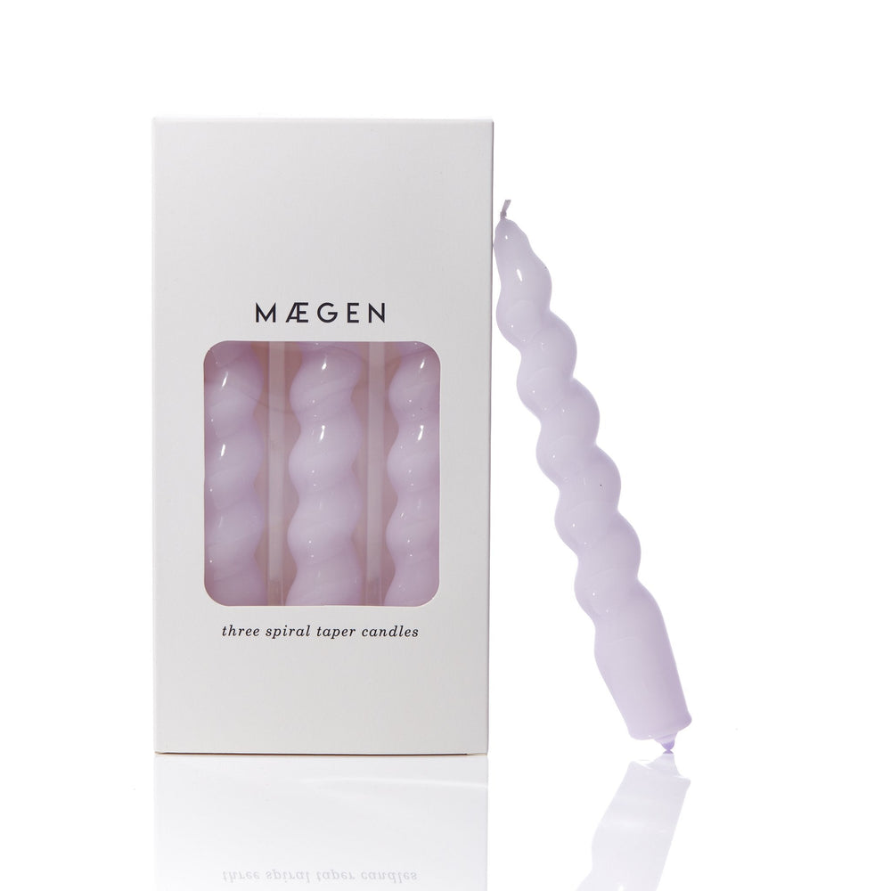 Spiral Taper Candle | Lilac