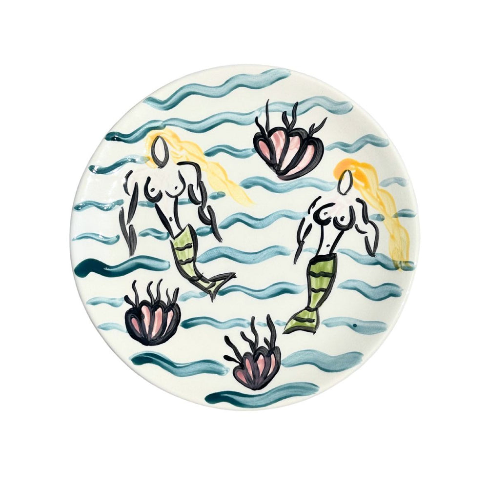 Mermaids & Waves Plate II