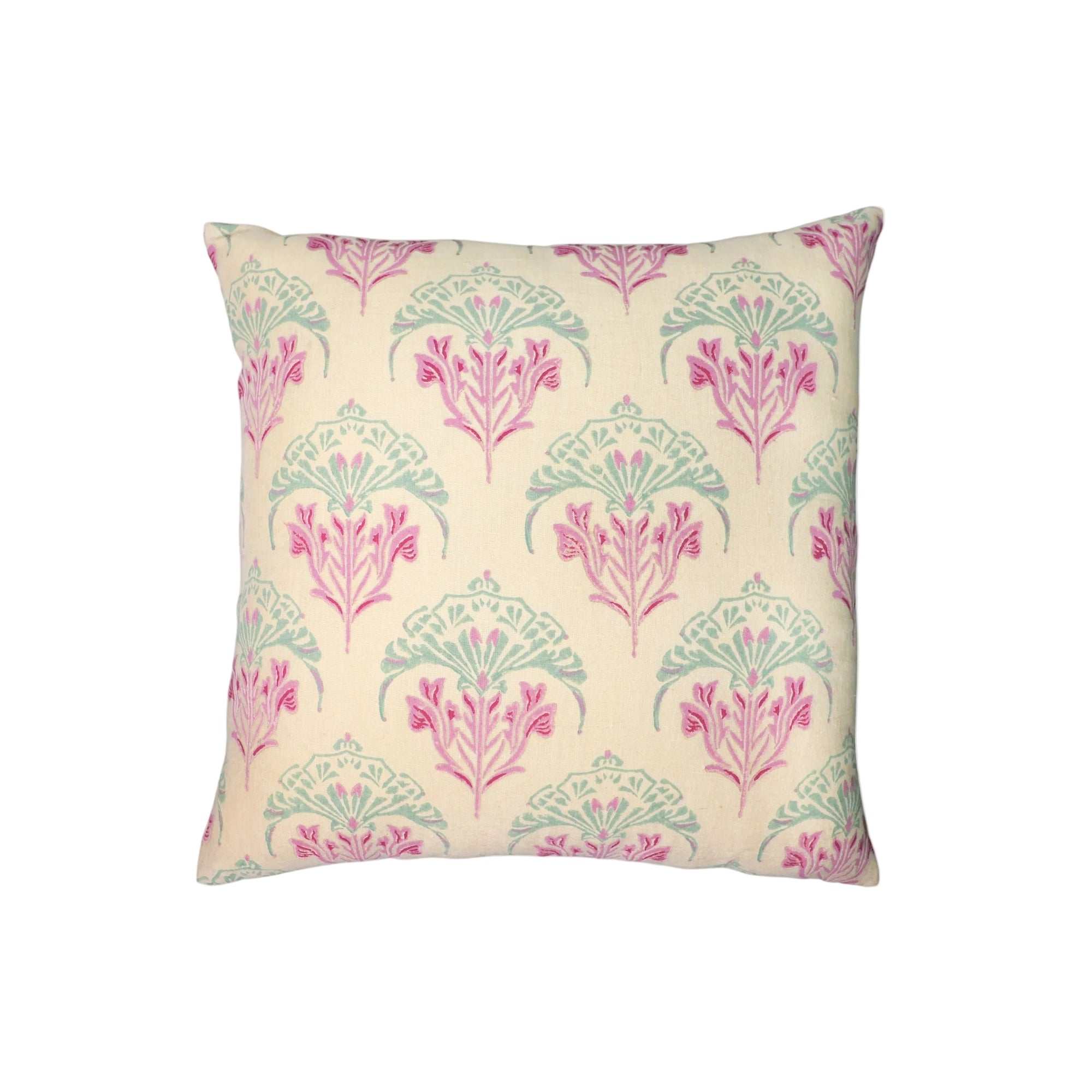 Soma - Pure Linen Throw Pillow Cover - Peach