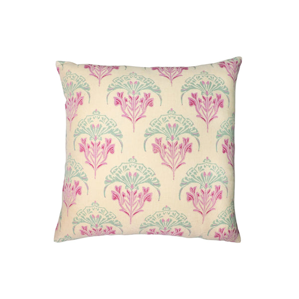 Soma - Pure Linen Throw Pillow Cover - Peach