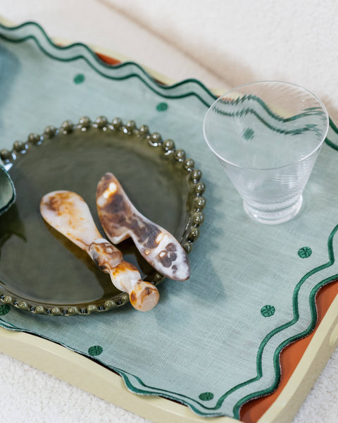 Óbidos Placemat, Green on Green