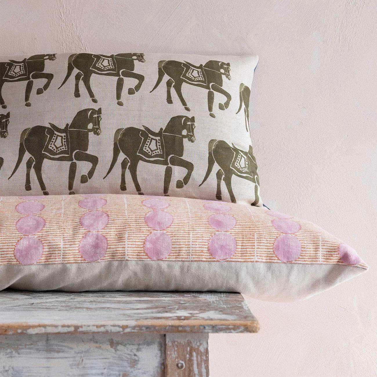 Horse Olive Cushion