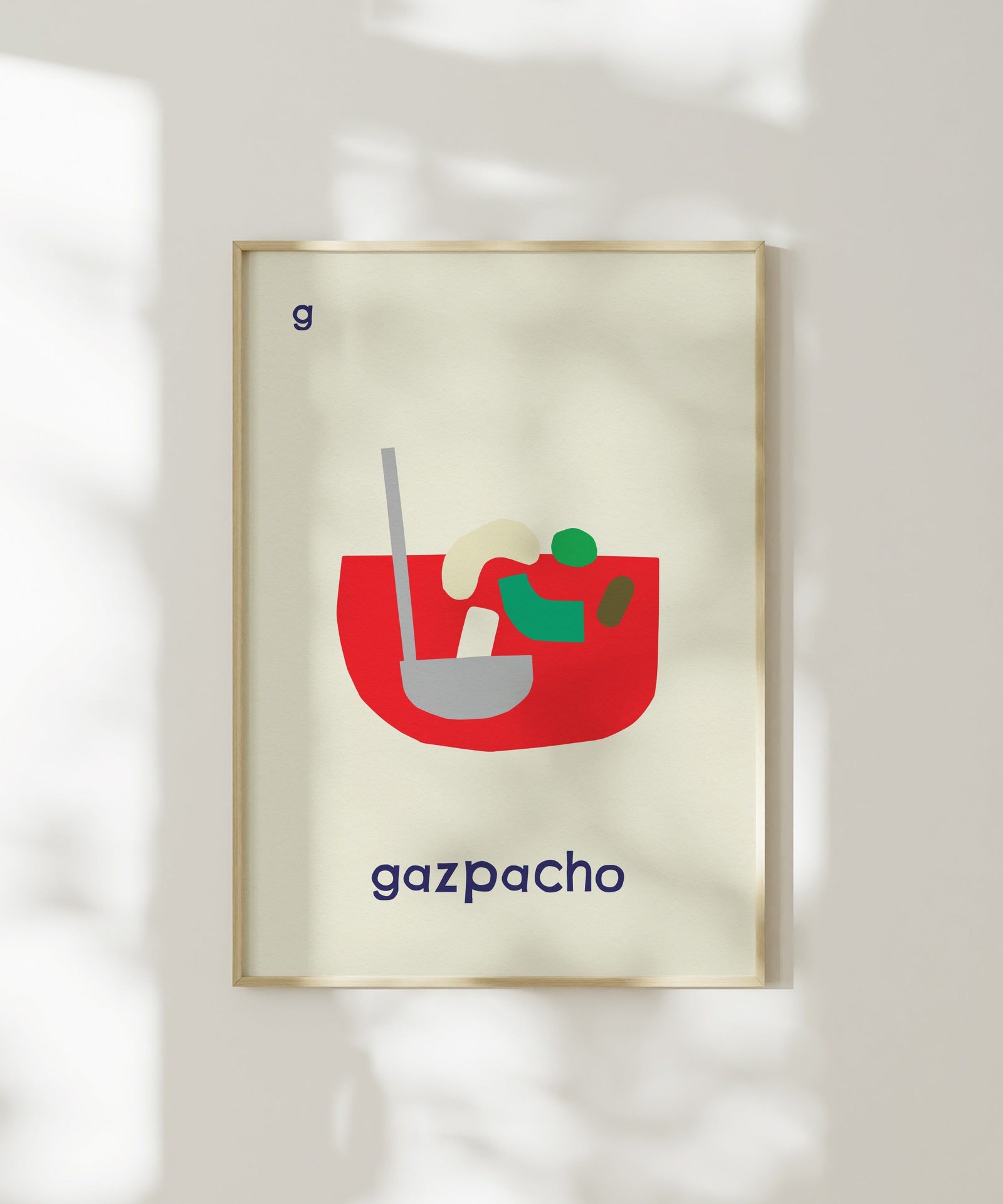 G for Gazpacho Art Print