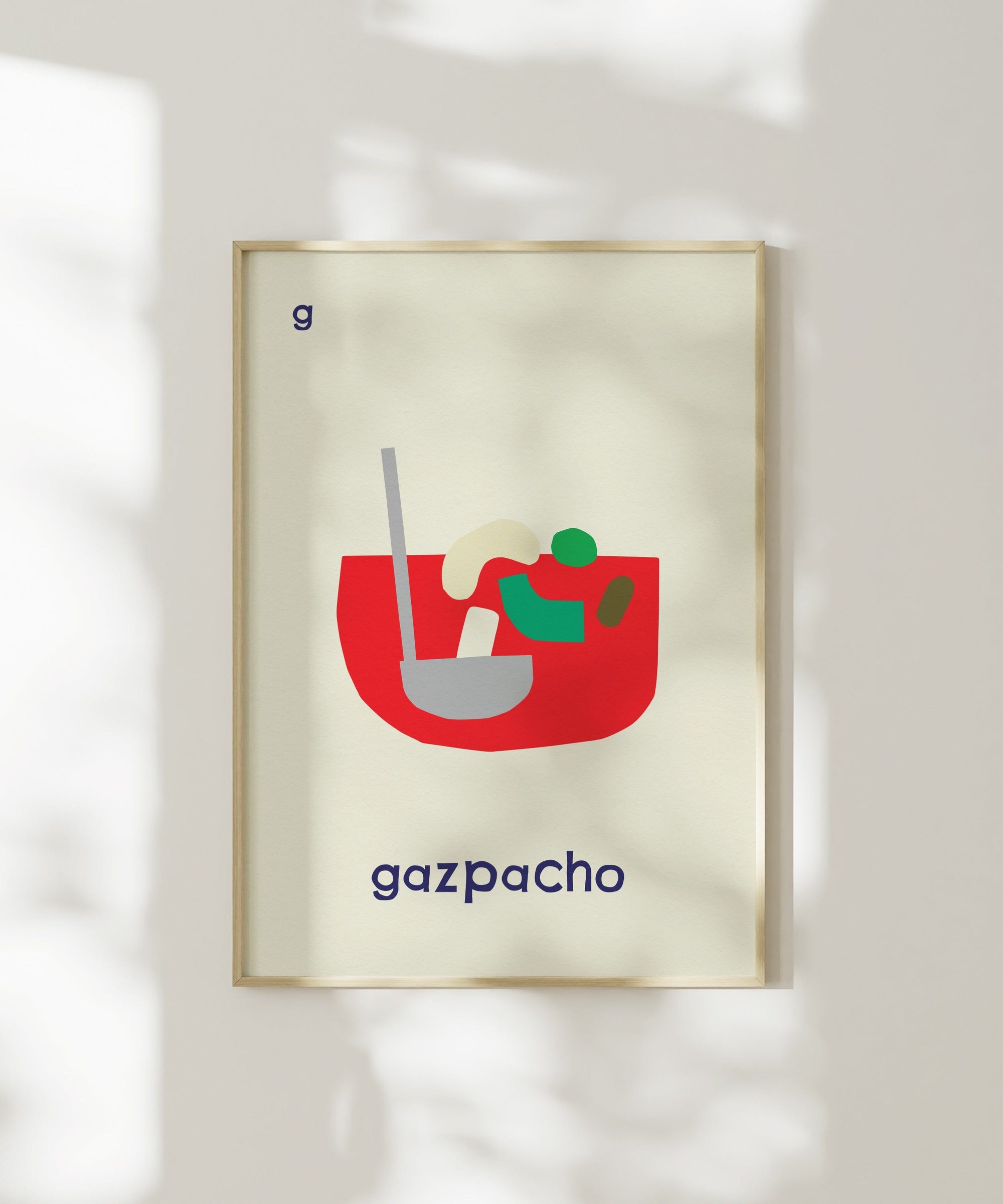 G for Gazpacho Art Print
