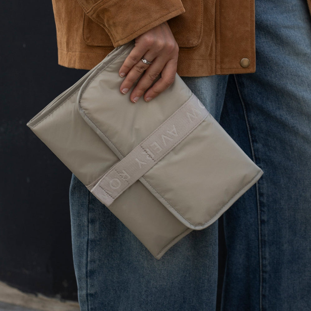 Recycled Nylon Travel Baby Changing Mat - Oyster