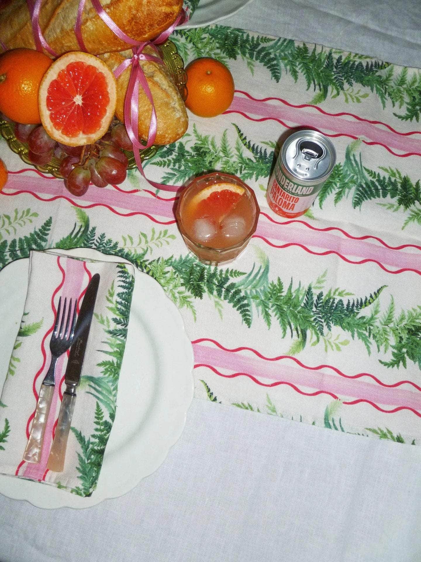 Eden Stripe Linen Runner