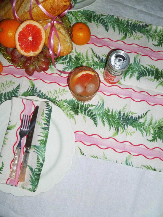 Eden Stripe Linen Runner