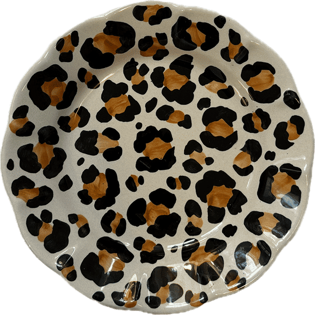 Leopard Plate 25cm