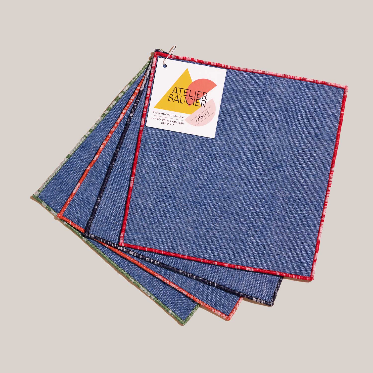 Beach Ball Appetizer Napkins | Set of 4