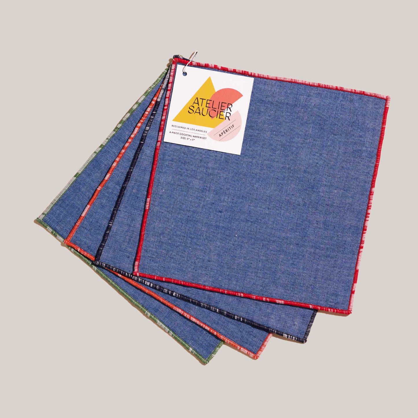 Beach Ball Appetizer Napkins | Set of 4