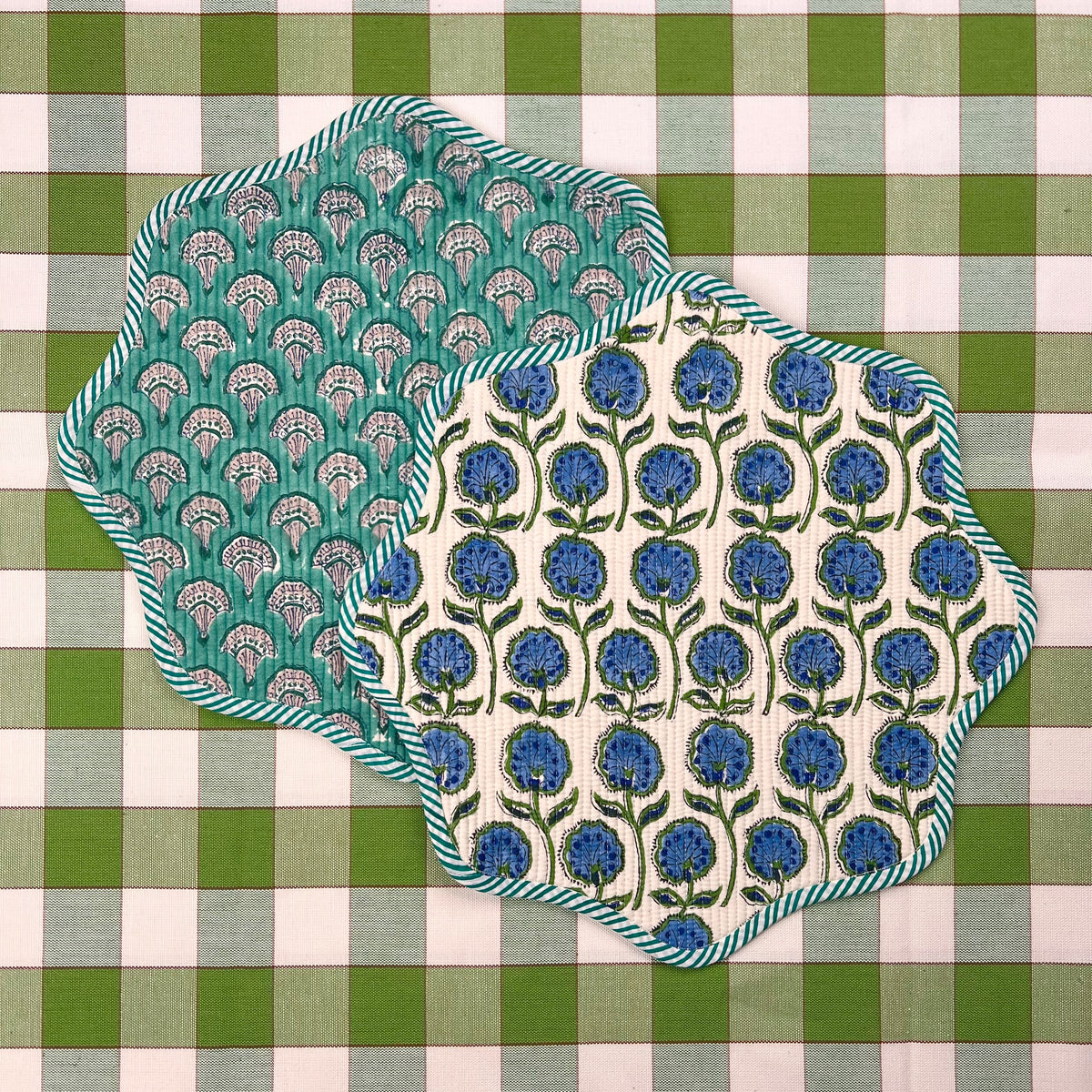 ‘The Breakfast’ Placemat - Scallop - Block Print