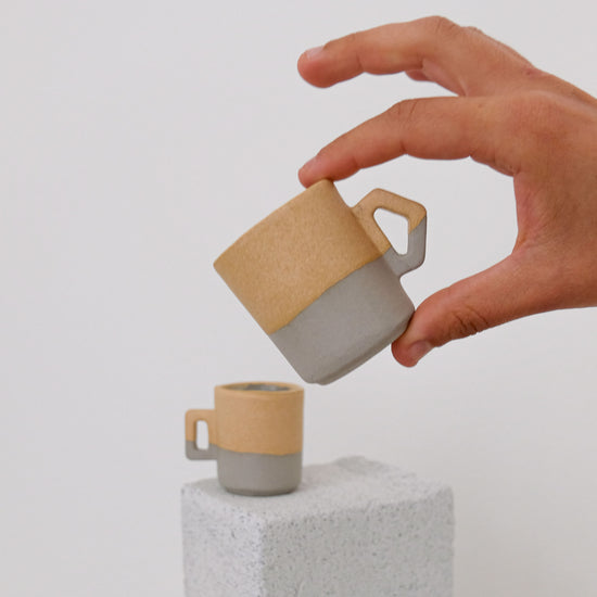 Alexcito - Porcelain Espresso Cups - Sandy Matte - Set of 2