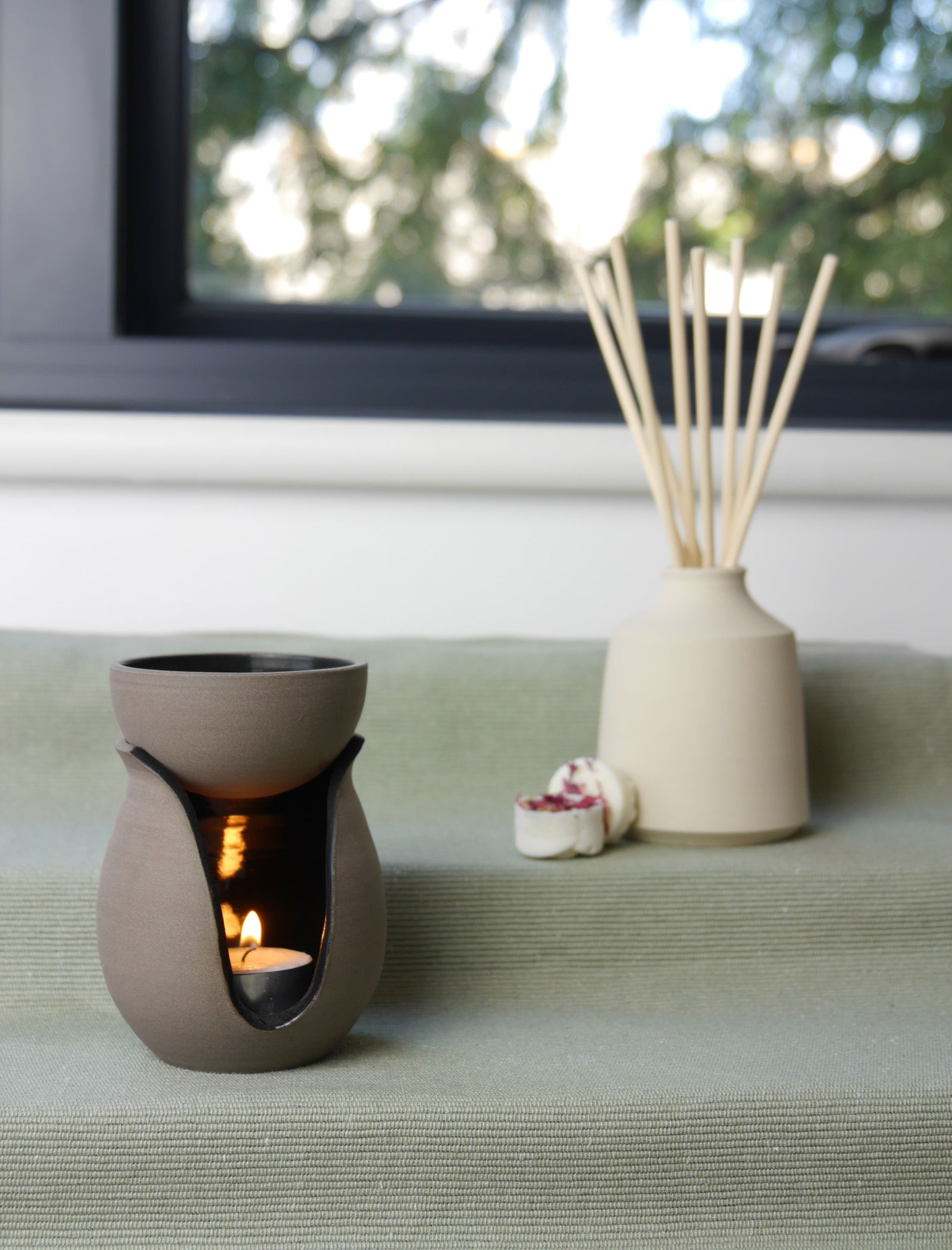 Oil Burner, Charcoal