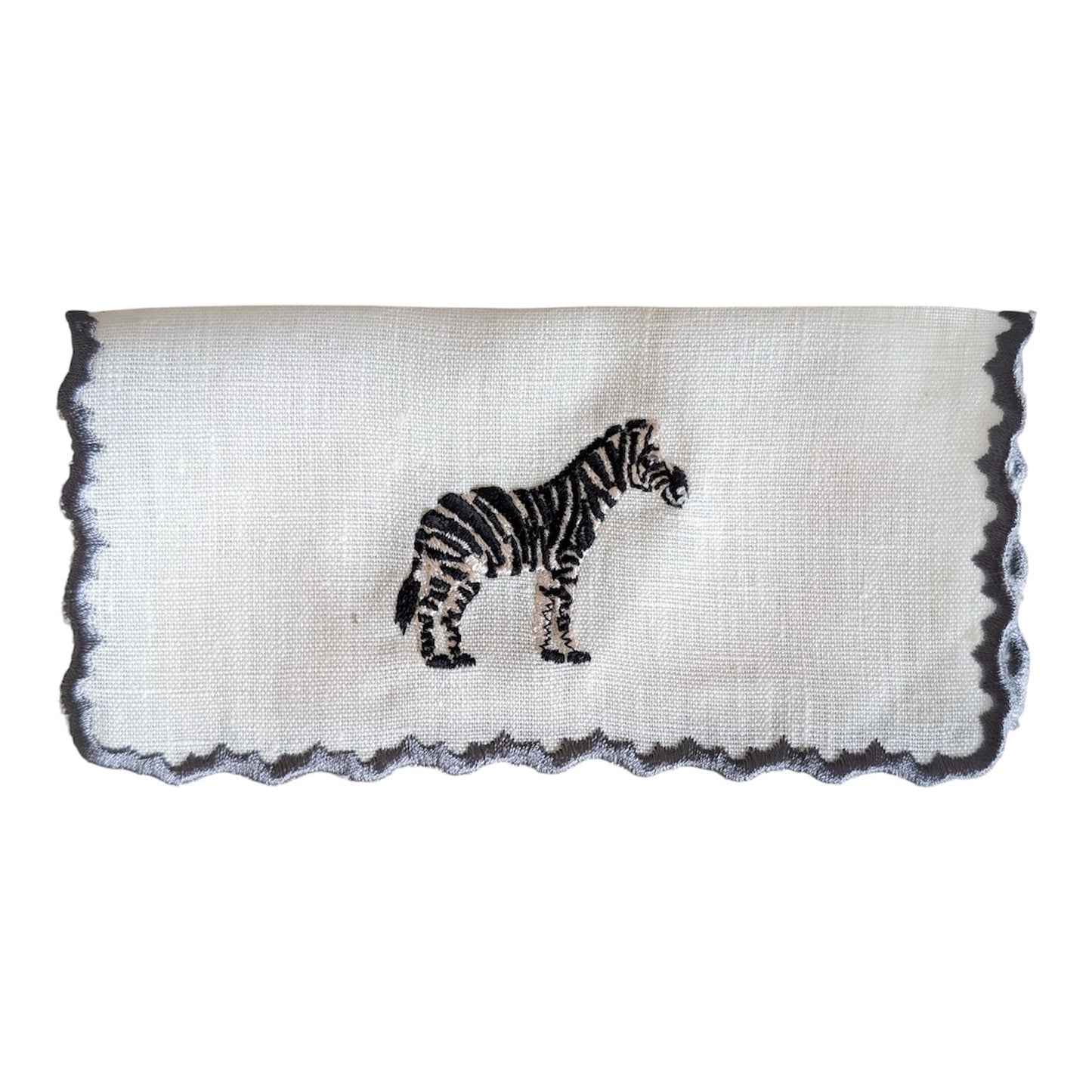 KENYA - Animals embroidery cocktail napkin set (set of 6)