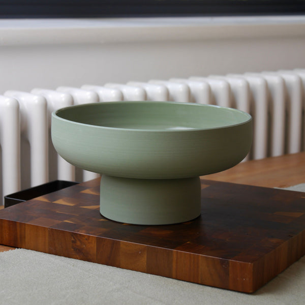 Ceramic Fruit Bowl, Sage