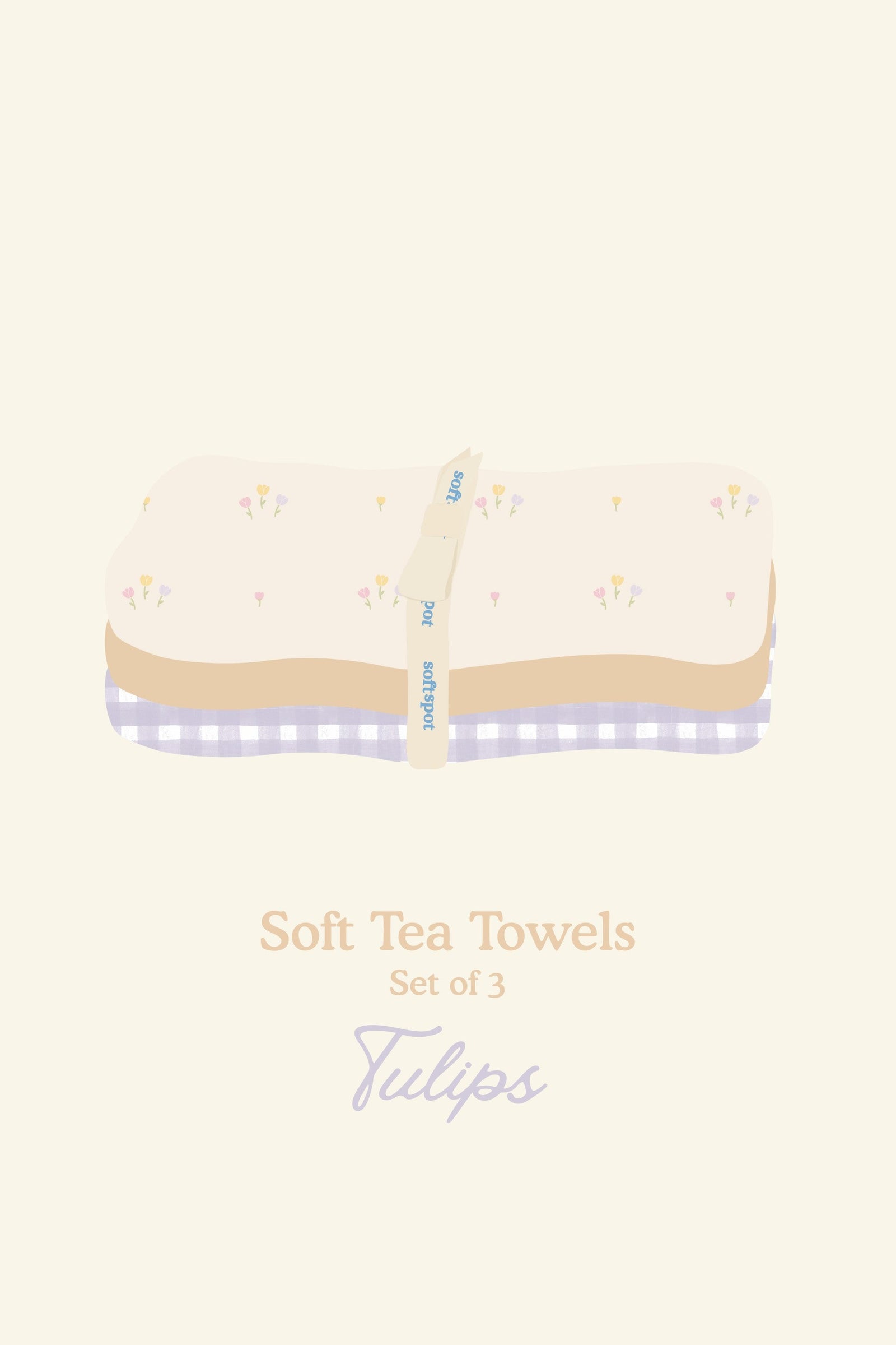 Soft Tea Towels – Tulips