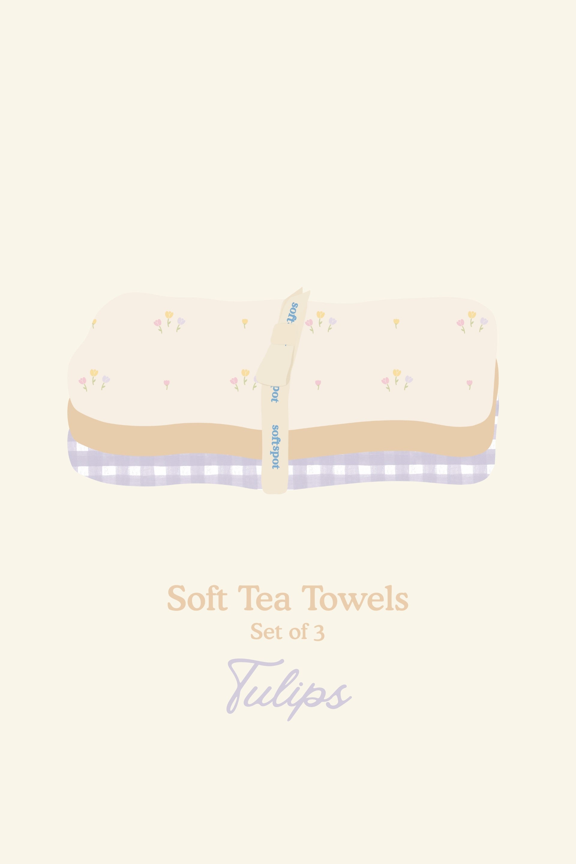Soft Tea Towels – Tulips
