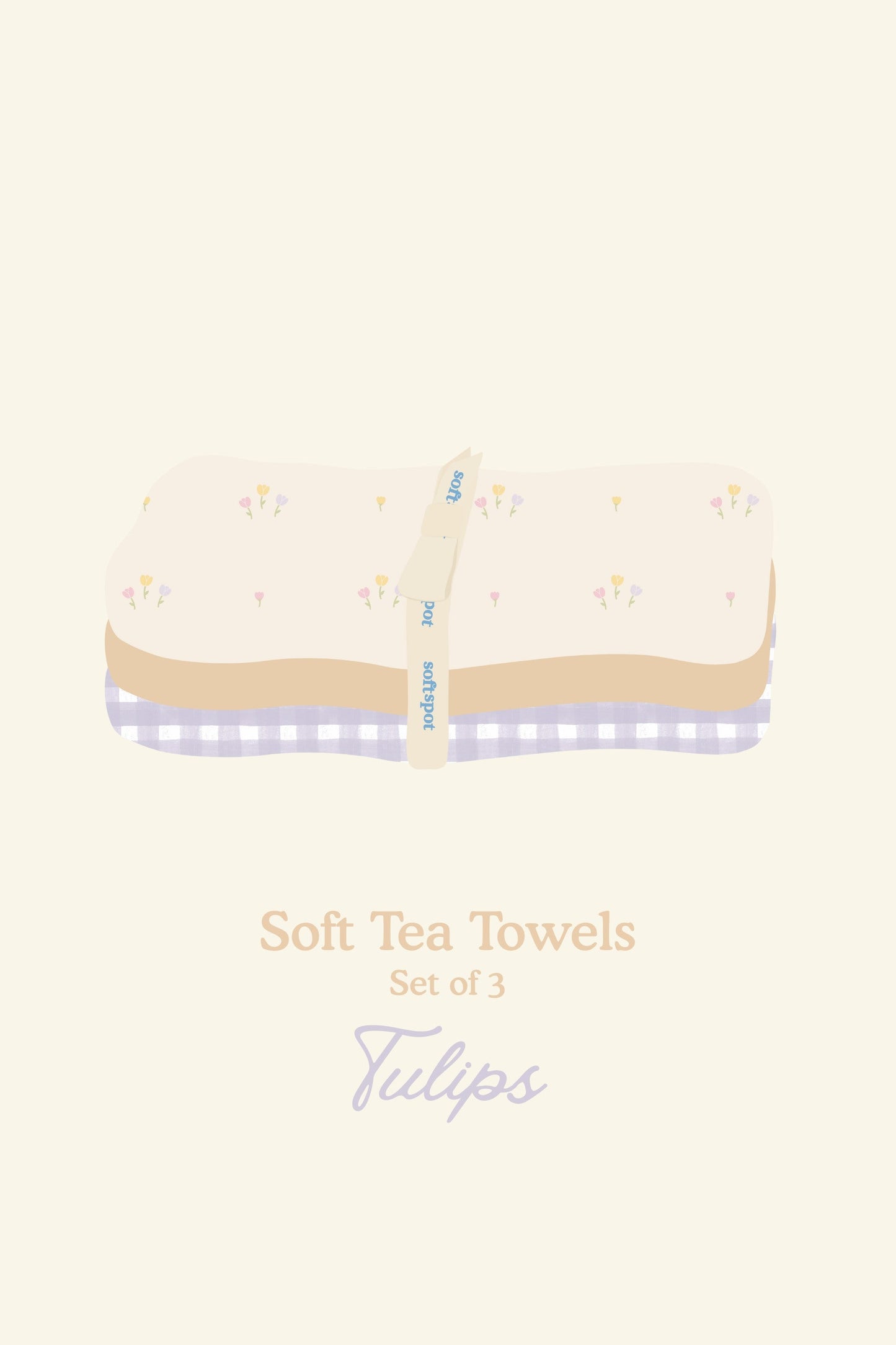 Soft Tea Towels – Tulips