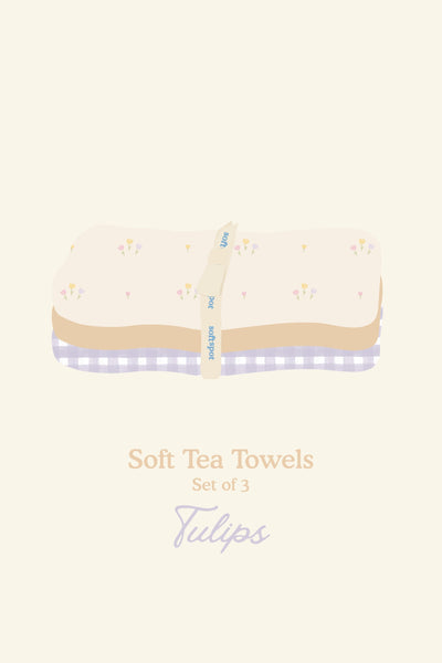 Soft Tea Towels – Tulips