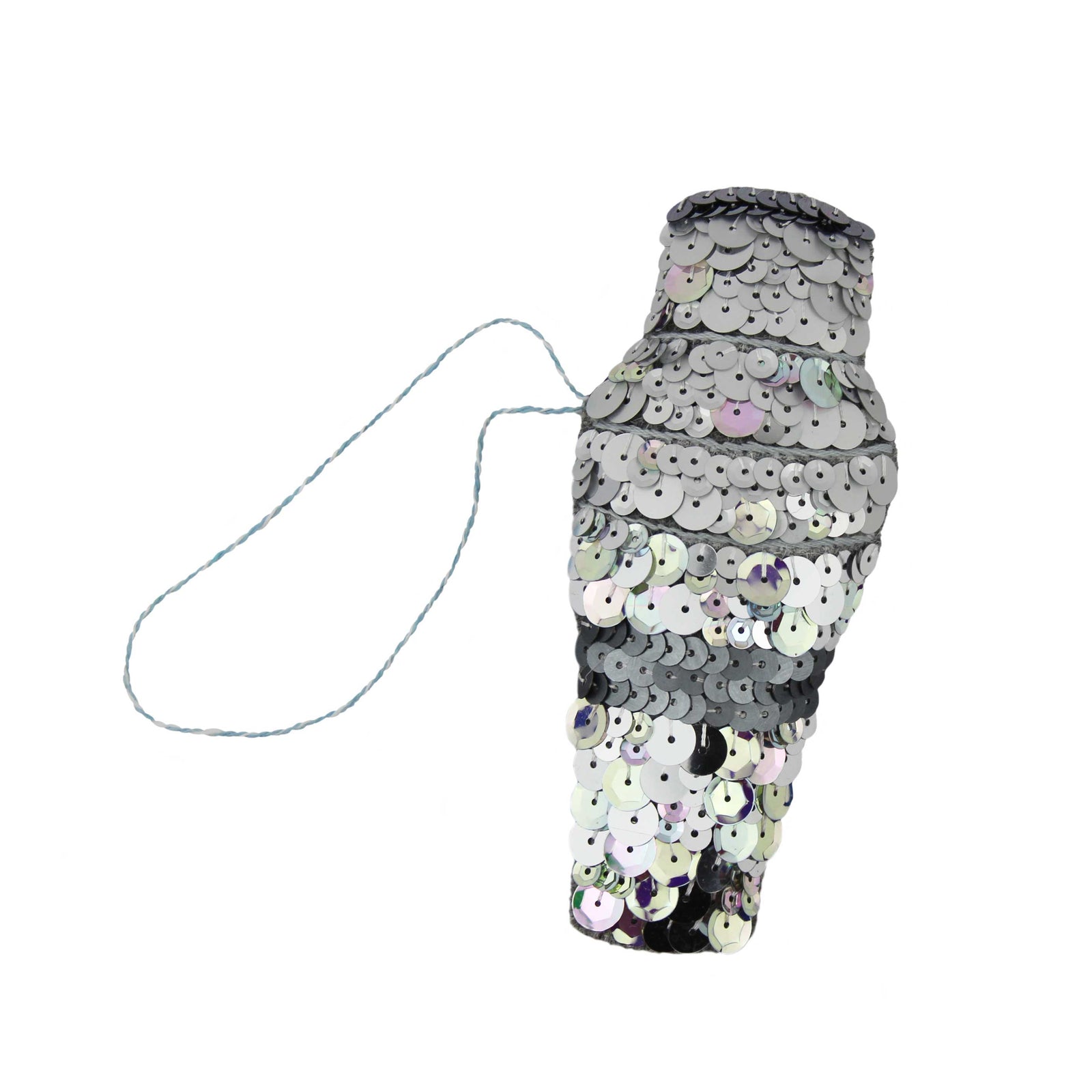 Classic Cocktail Shaker Sequin Hanging Ornament