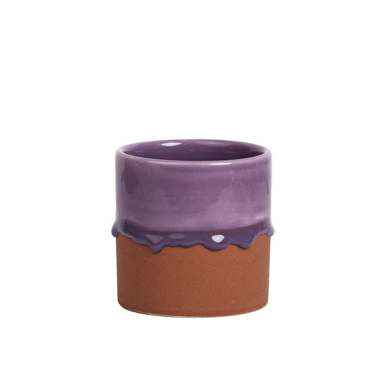 Drip Ceramic Planter Small - Lilac T