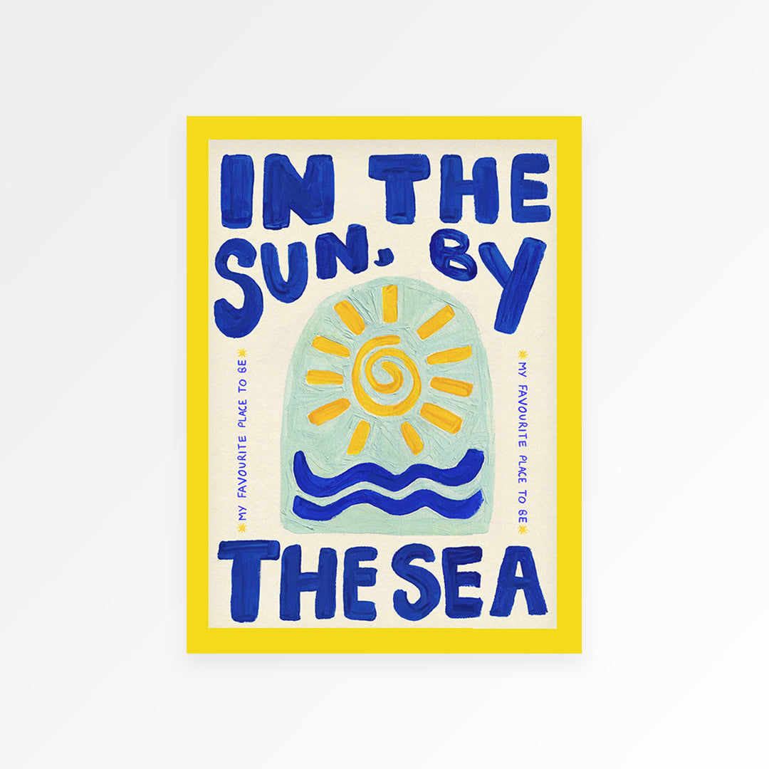 In The Sun By The Sea Hand Painted Print