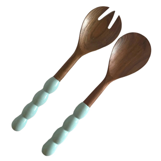 Bobbin Salad Servers | Powder Blue