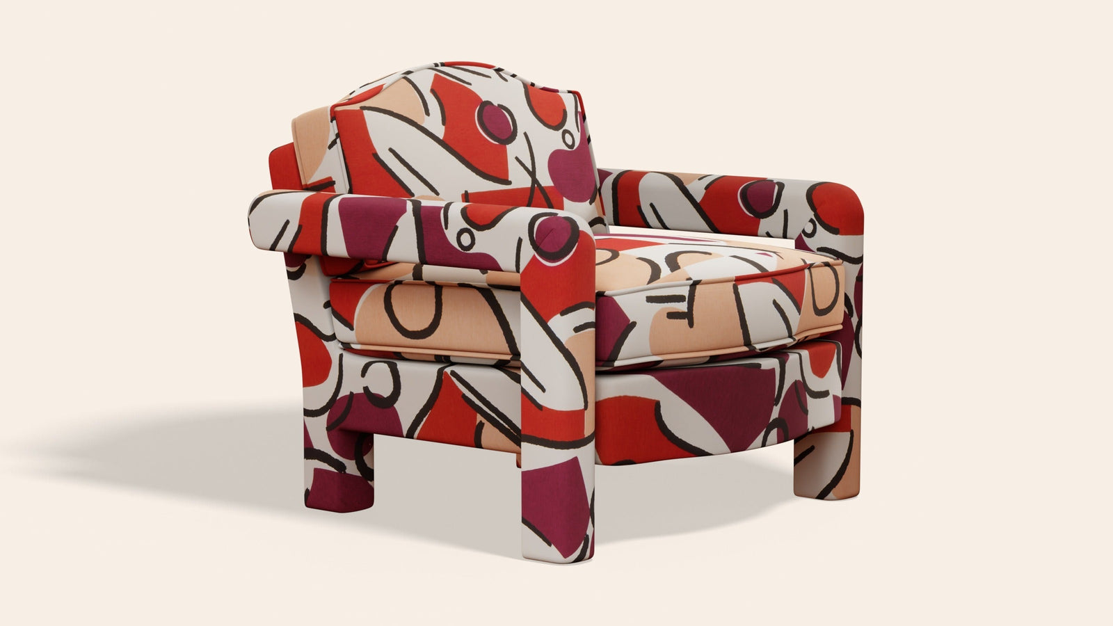 Elio Armchair, Grenadine