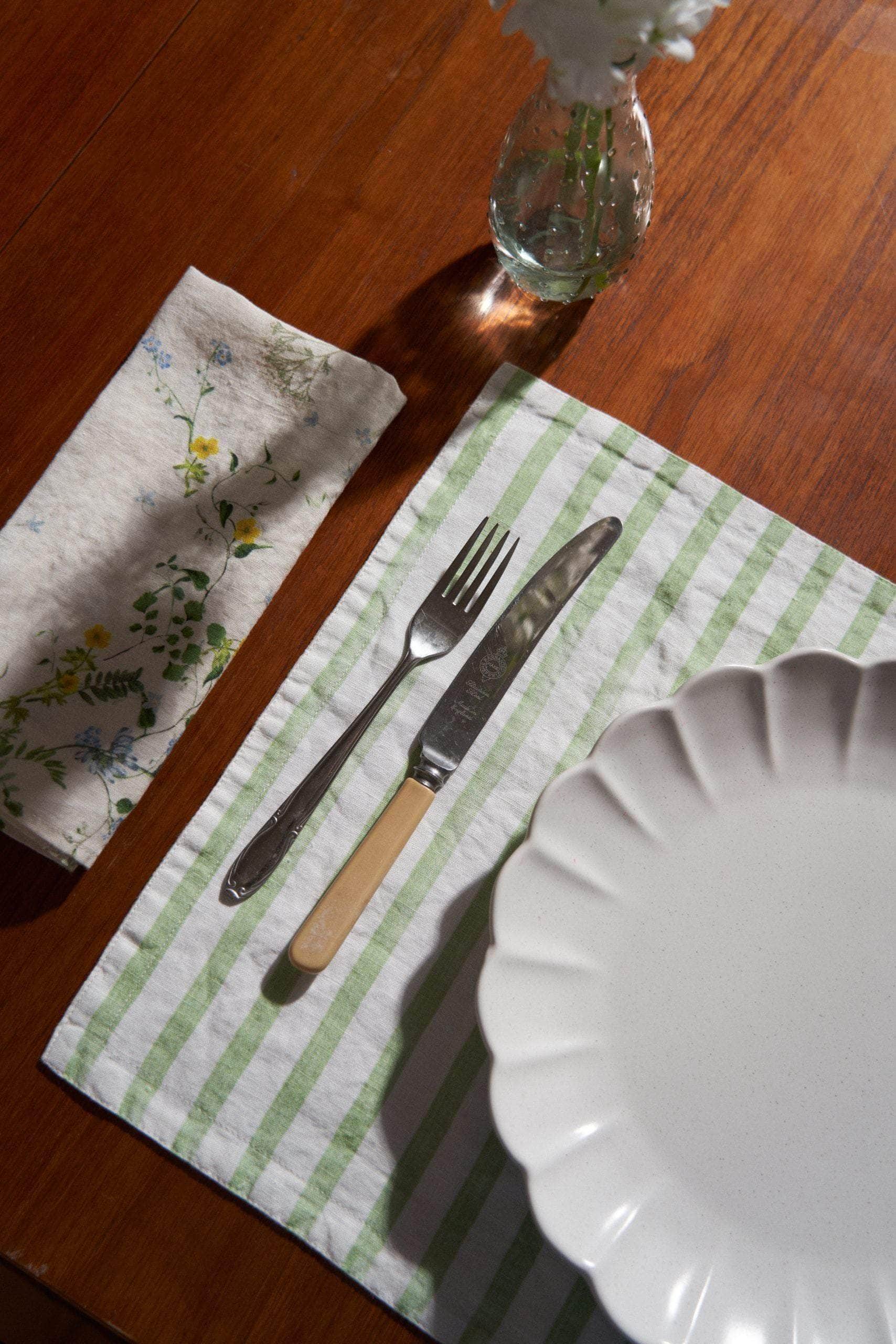 Spring Posy Reversible Linen Placemat