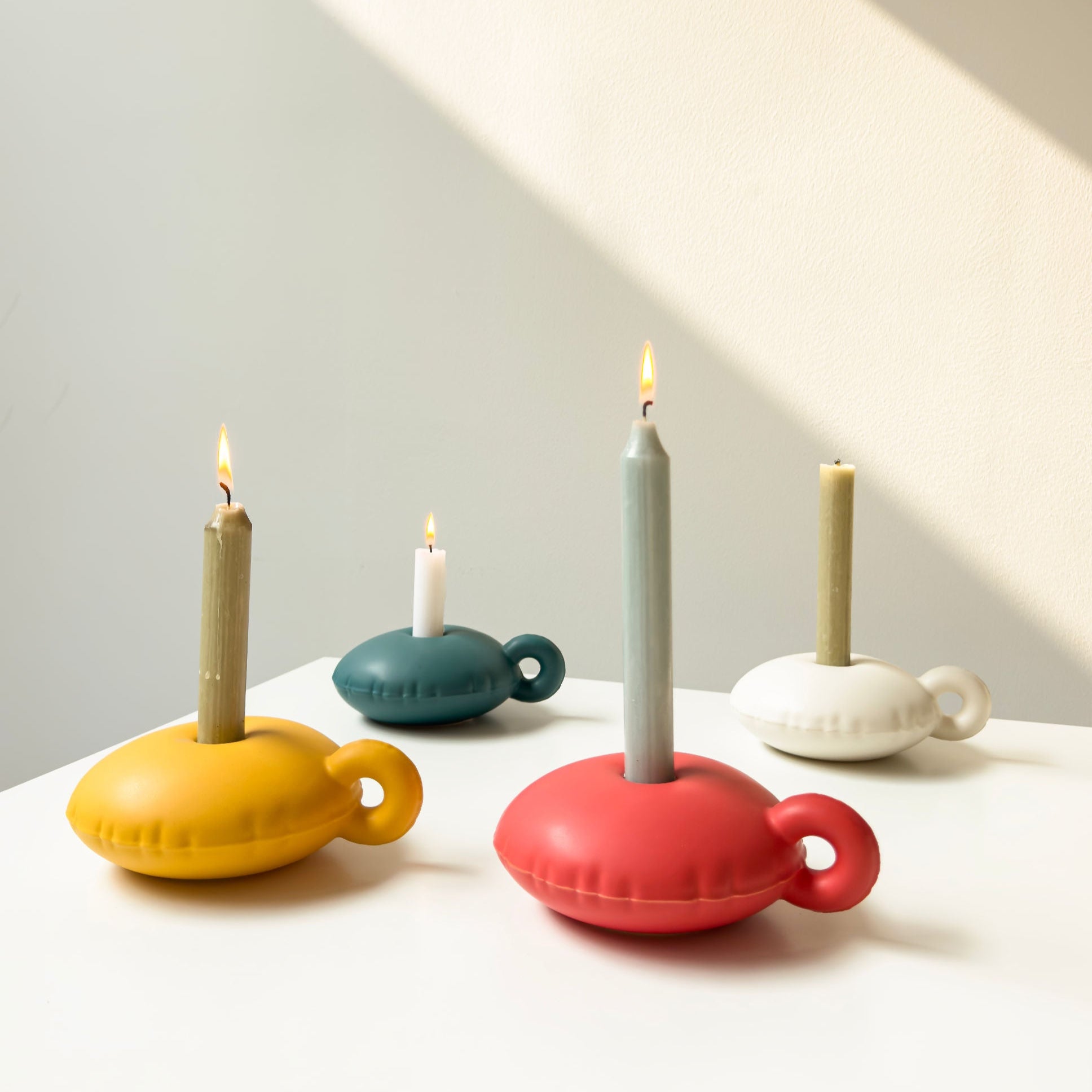 Candle Holder 'CANDY' Coral