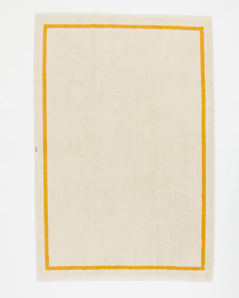 The Classic Ecru and Yellow Towel