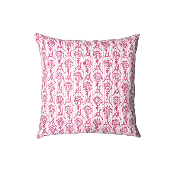 Nikhar Pure Linen Throw Pillow Cover - Pink