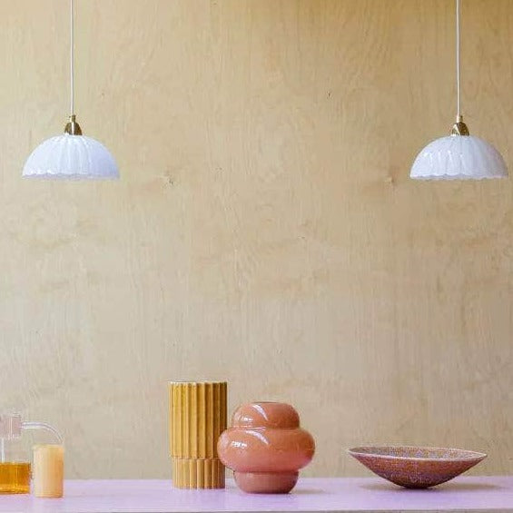 Flower glass pendant ceiling light