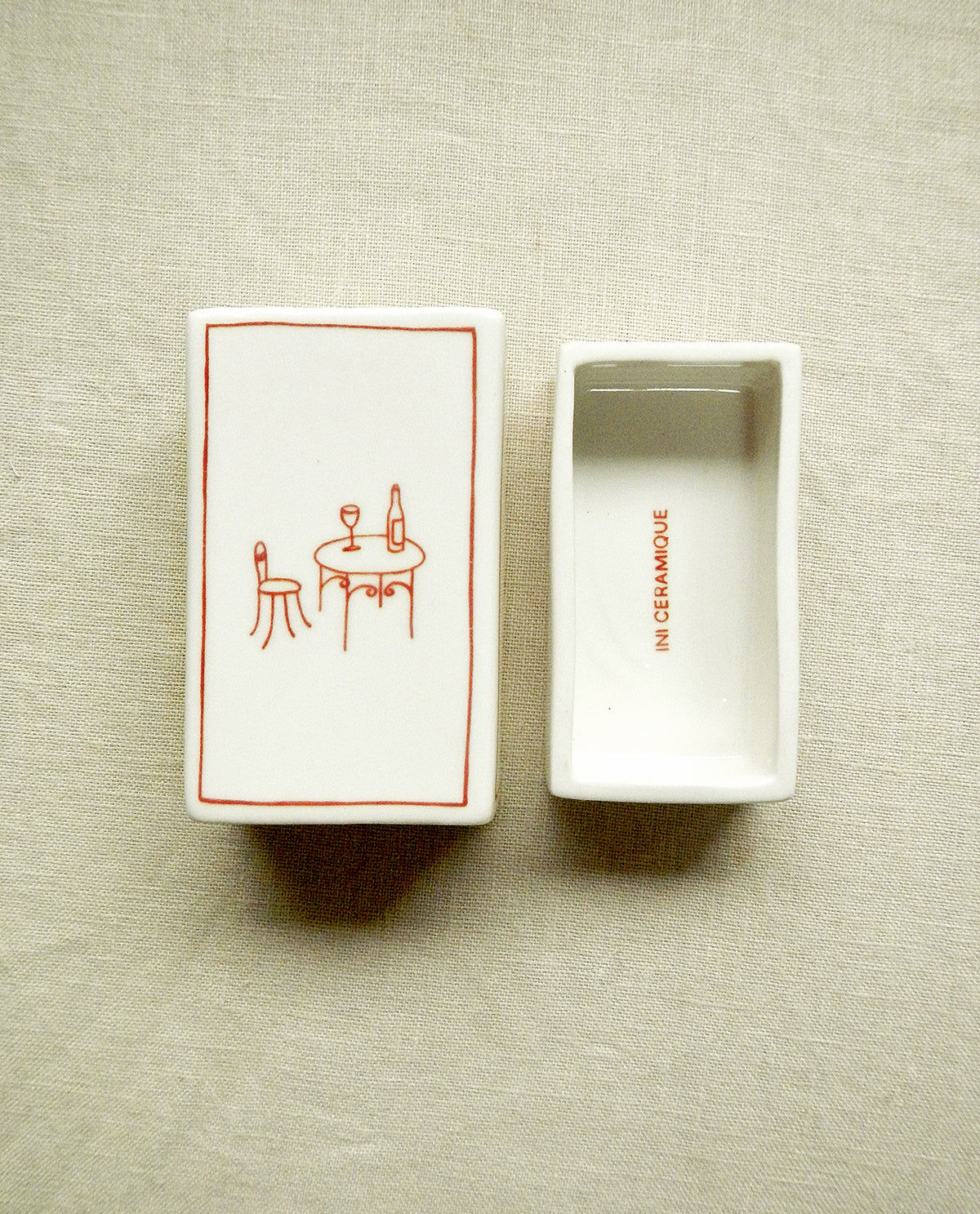 ‘Terrasse’ Ceramic Matchbox