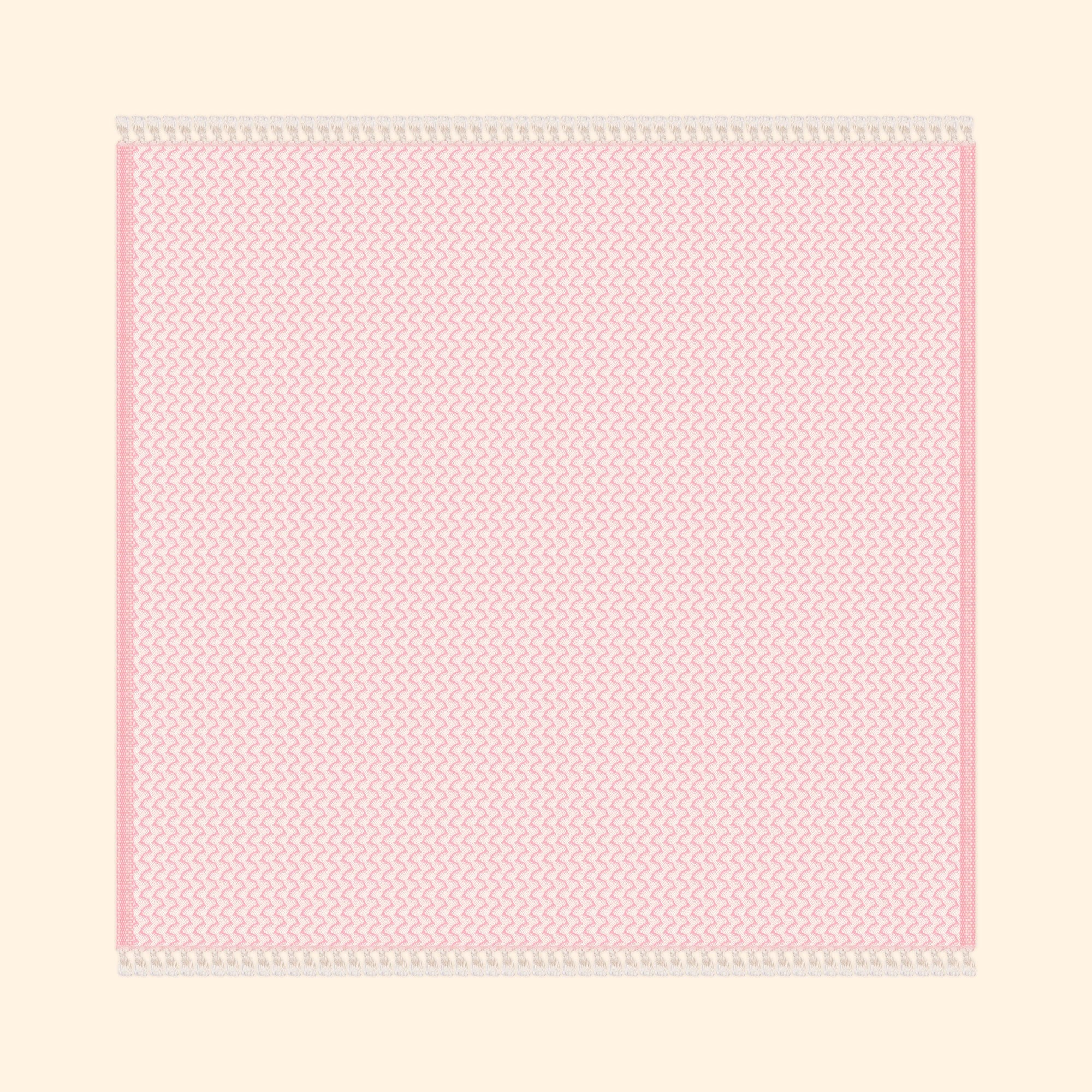 Silent Ripple Pure Cotton Blanket In Pink