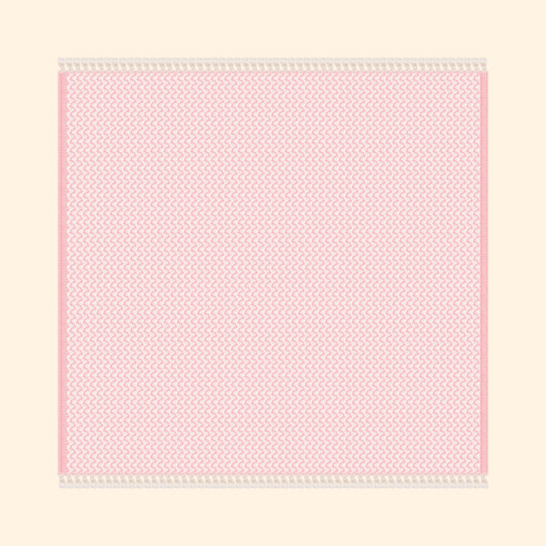 Silent Ripple Pure Cotton Blanket In Pink