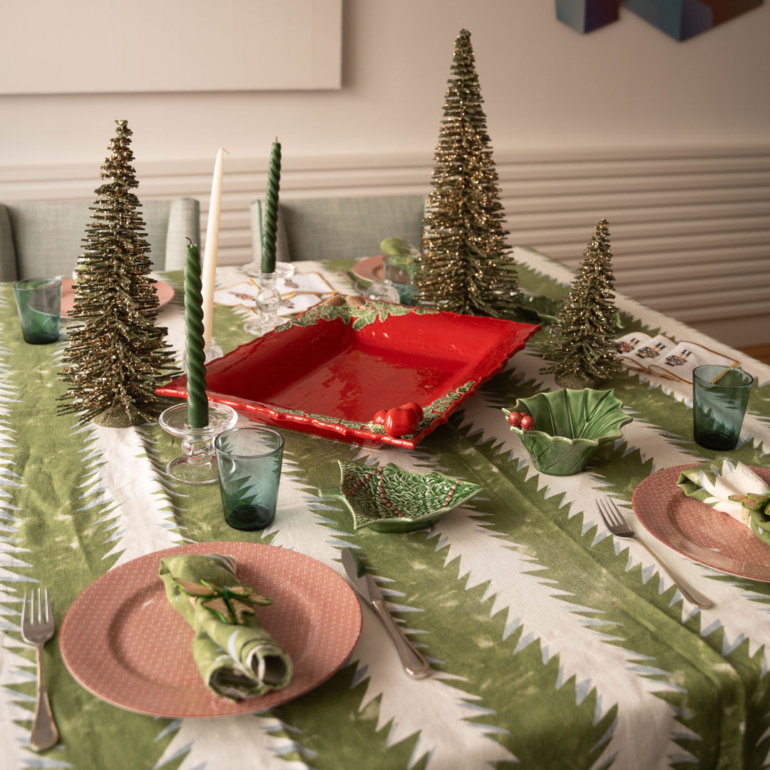 Red Christmas Serving Bowl