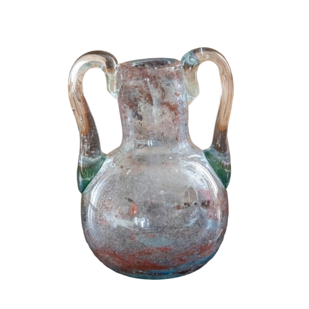 Blown Glass Amphora Vase, Lavender