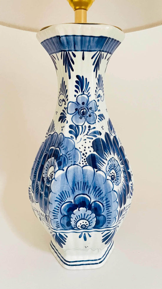 Antique Delft Lamp