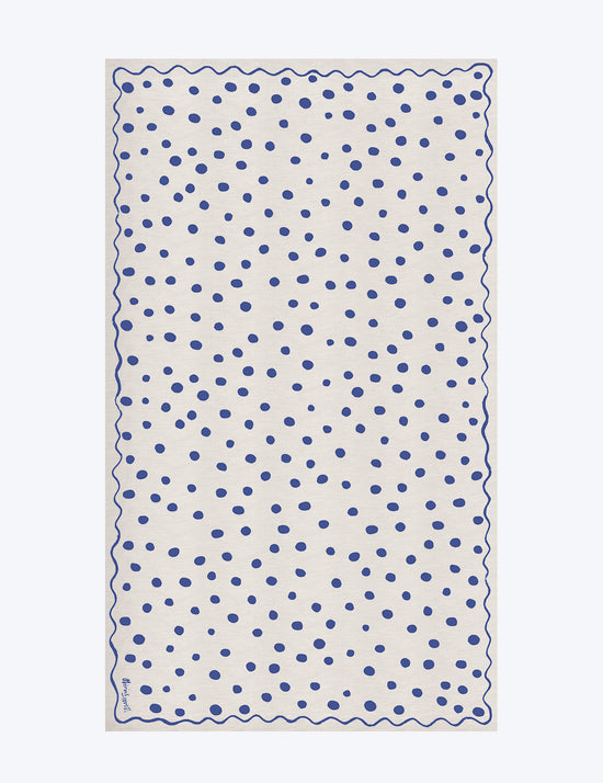 Polka Dot Linen Tablecloth