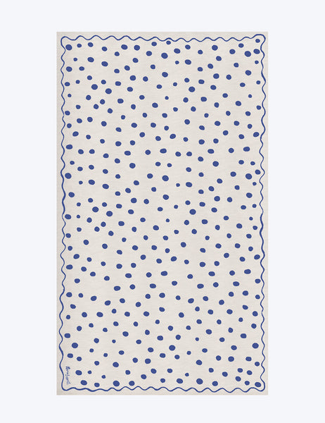 Polka Dot Linen Tablecloth
