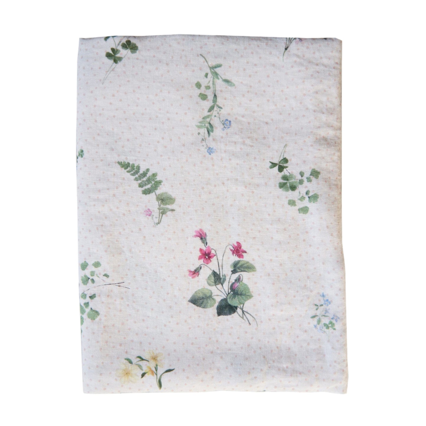 Signs of Spring Spot Linen Tablecloth
