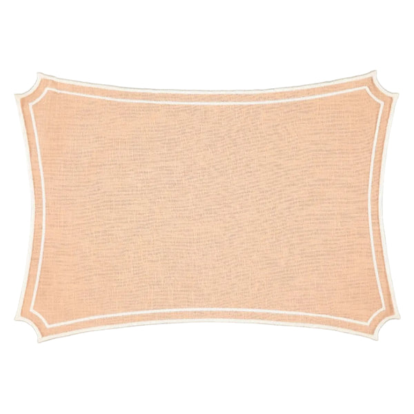 Sal Placemat, Pink with Champagne White