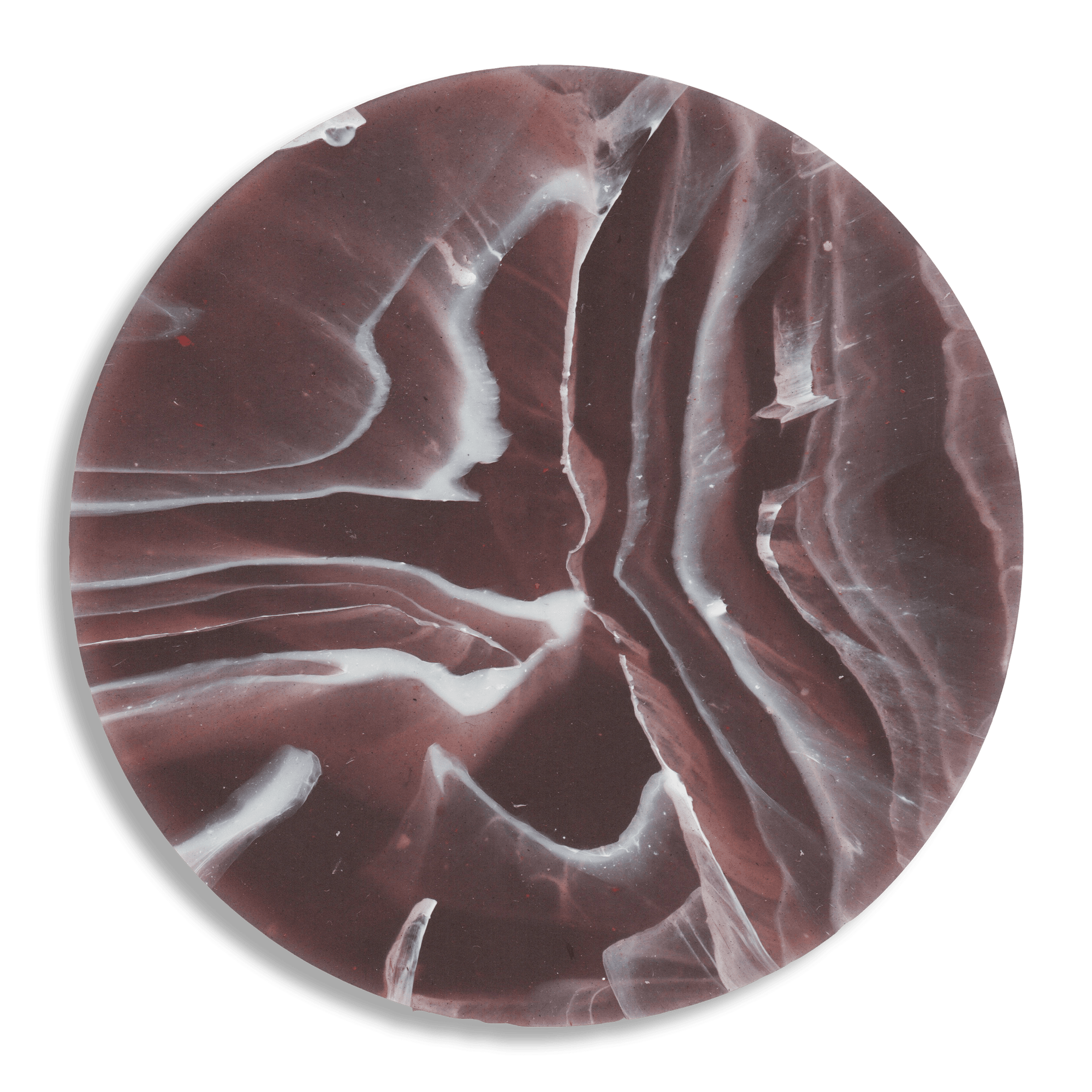 Set of Four Gift-Boxed Ripple Plum Coasters